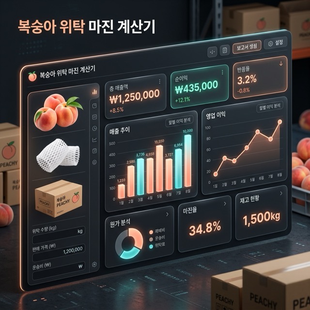 초민감 복숭아 위탁판매 대행: 반품·클레임과 진짜 마진을 방어하는 이커머스 대행